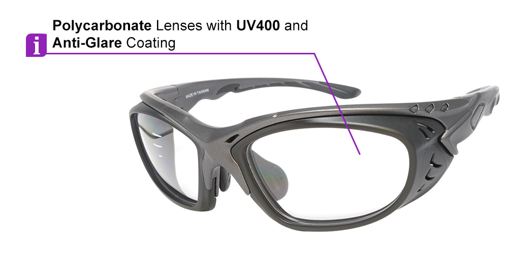 J137 Prescription Sports Glasses Black