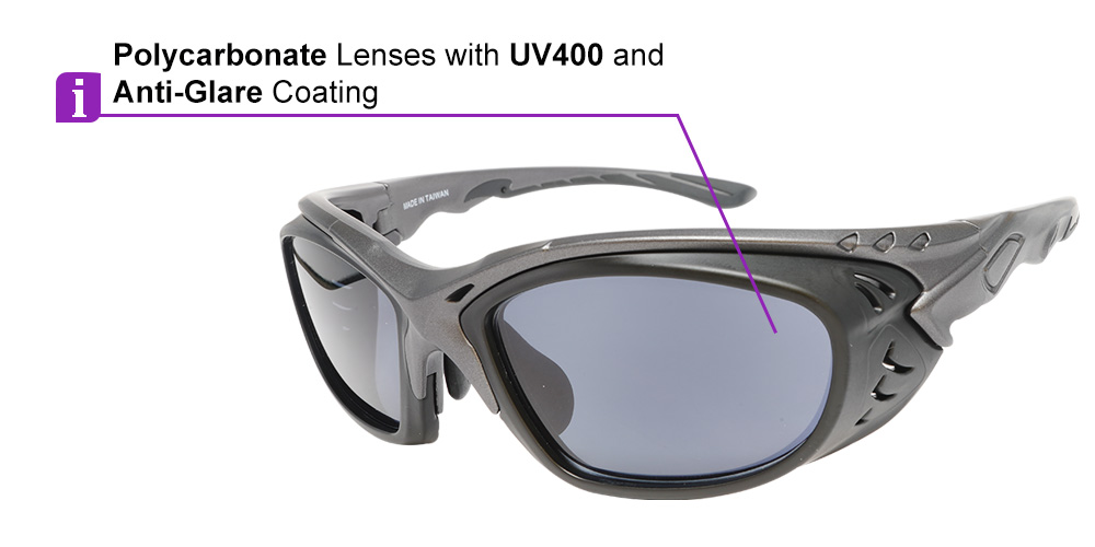 J137 Prescription Safety  Sunglasses Black