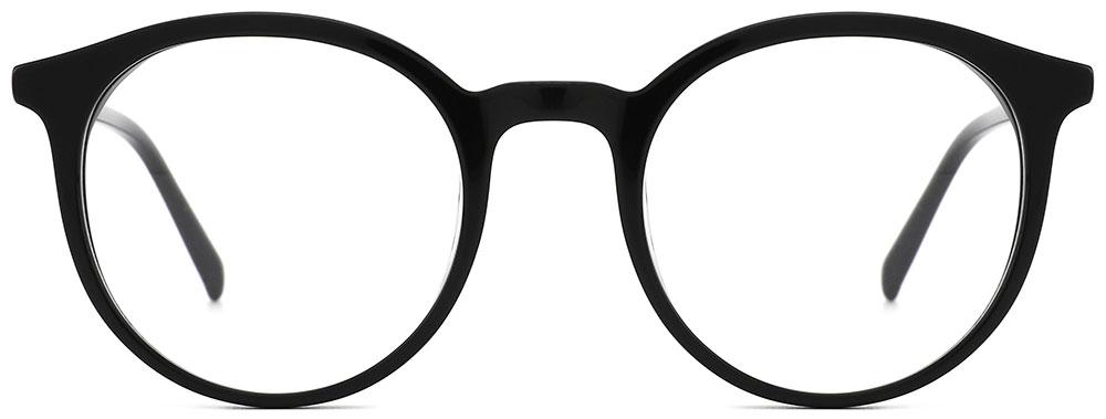 Round Prescription Glasses 21029 Black from cheapglasses123.com
