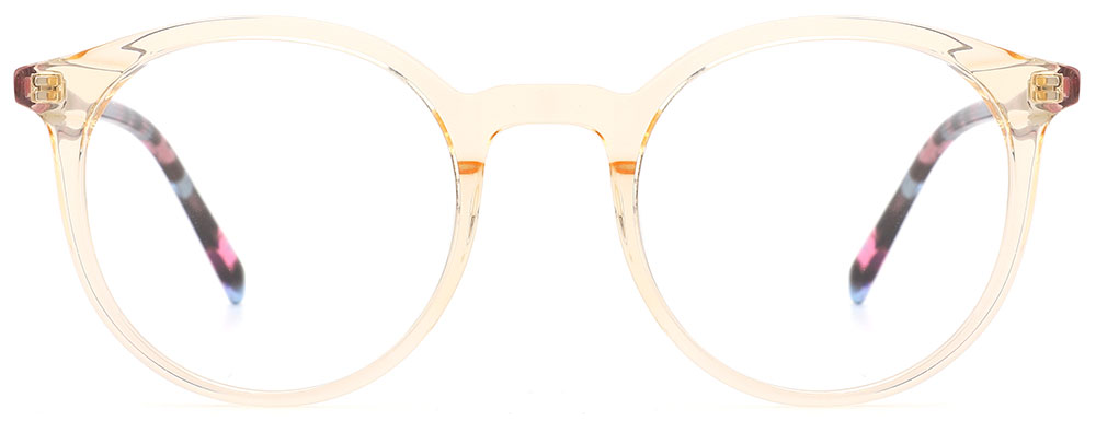 Round Prescription Glasses 21029 Cream Tortoise from cheapglasses123.com