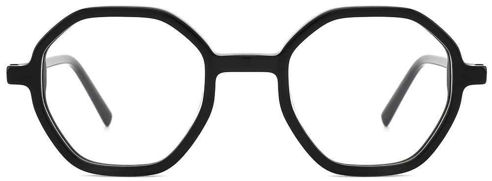Geometric Prescription Glasses 21034 Black from cheapglasses123.com