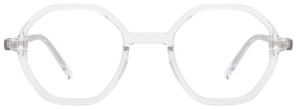 Geometric Prescription Glasses 21034 Clear from cheapglasses123.com