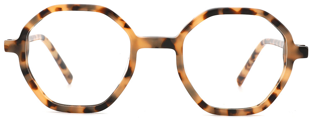 Geometric Prescription Glasses 21034 Tortoise from cheapglasses123.com