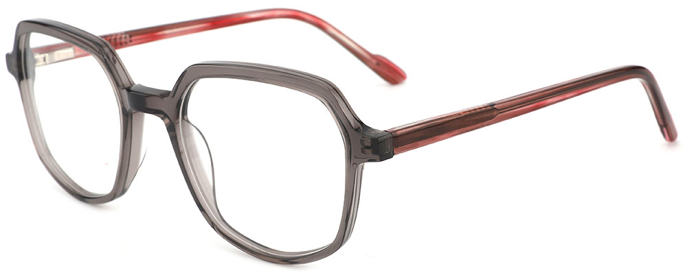 Geometric Prescription Glasses 21035 Gray from cheapglasses123.com