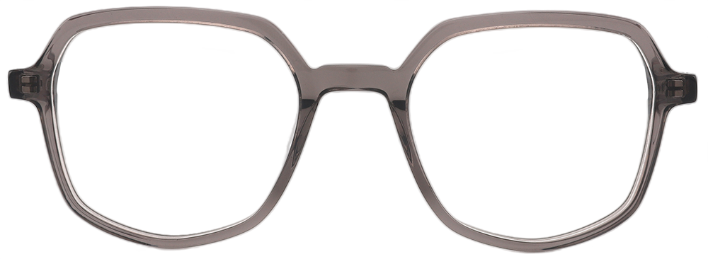 Try On Geometric Prescription Glasses 21035 Gray