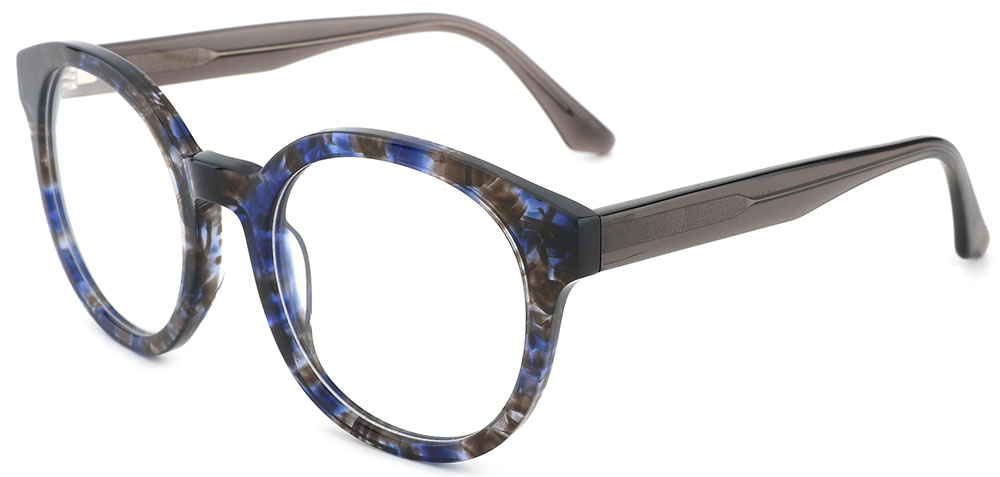 Round Prescription Glasses 21037 Demi Grey from cheapglasses123.com