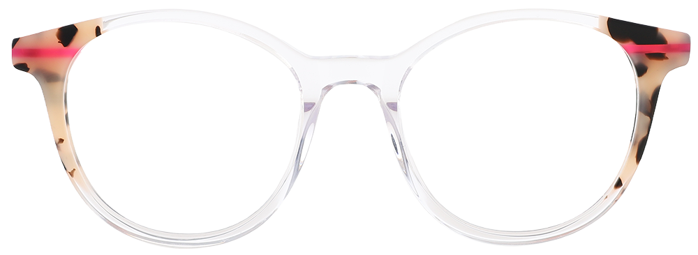 Try on Prescription Glasses 21047 Clear Tortoise