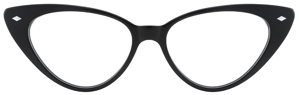 Try On Cat Eye Prescription Glasses 21052 Black
