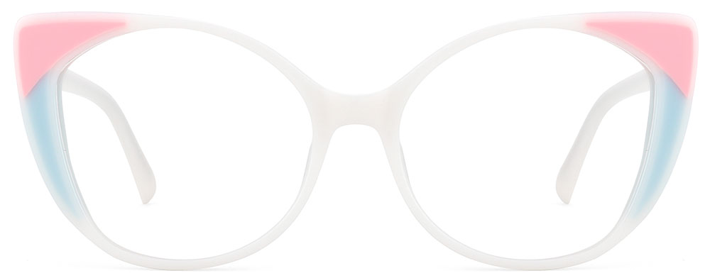 Cat Eye Prescription Glasses 21114 White