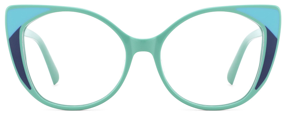 Cat Eye Prescription Glasses 21114 Green