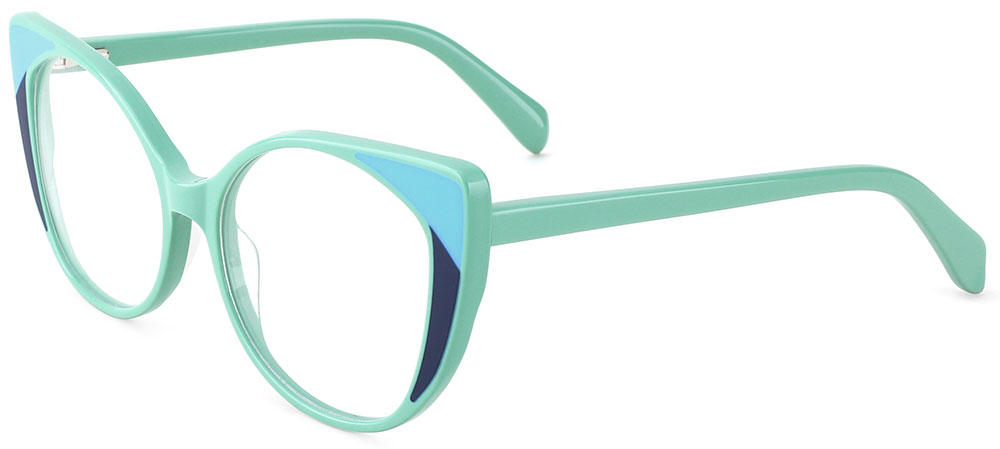 Cat Eye Prescription Glasses 21114 Green from cheapglasses123.com