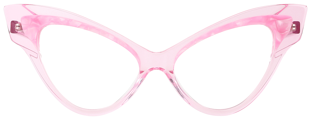 Try on Cat Eye Prescription Glasses 21115 Pink
