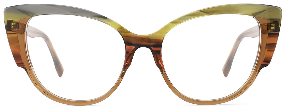 Cat Eye Prescription Glasses 21116 Brown