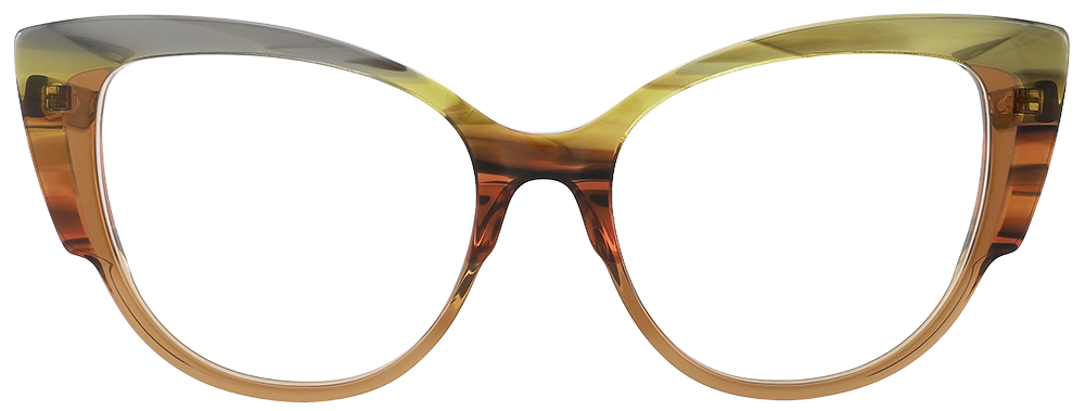 Try on Cat Eye Prescription Glasses 21116 Brown