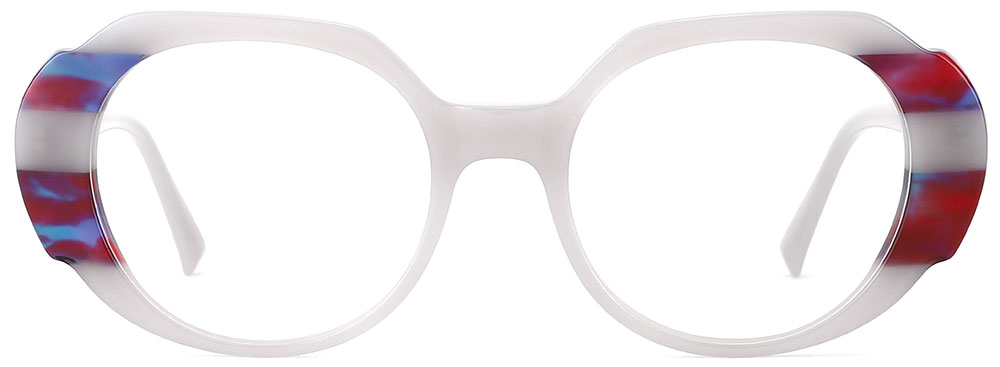 Cheap Prescription Glasses 21121 Cream Red from cheapglasses123.com