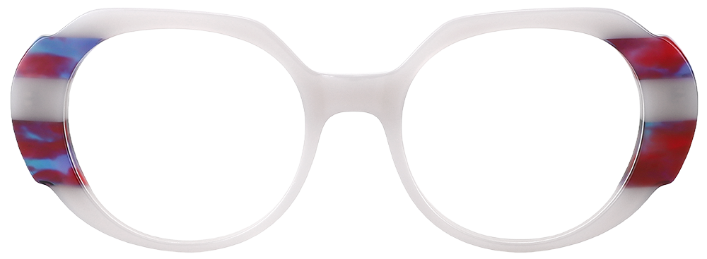 Try on Prescription Glasses 21121 Cream Red