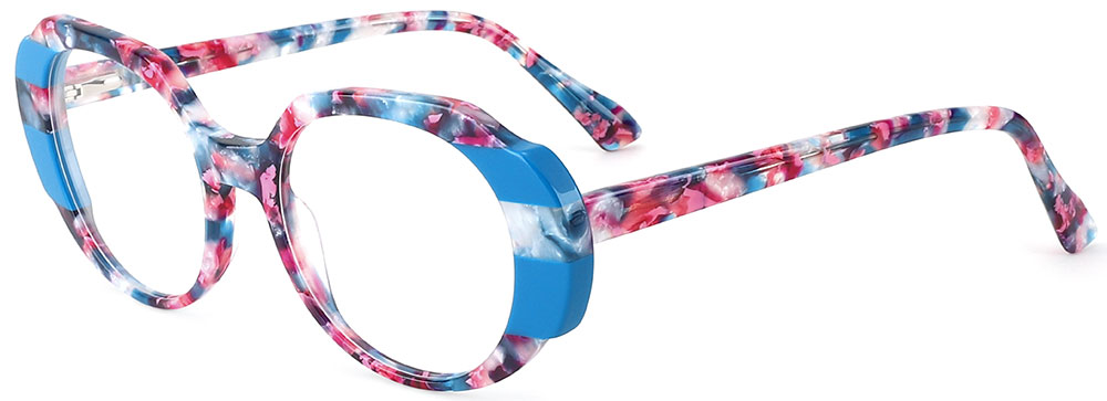 Cheapglasses123.com Prescription Glasses 21121 Floral Blue