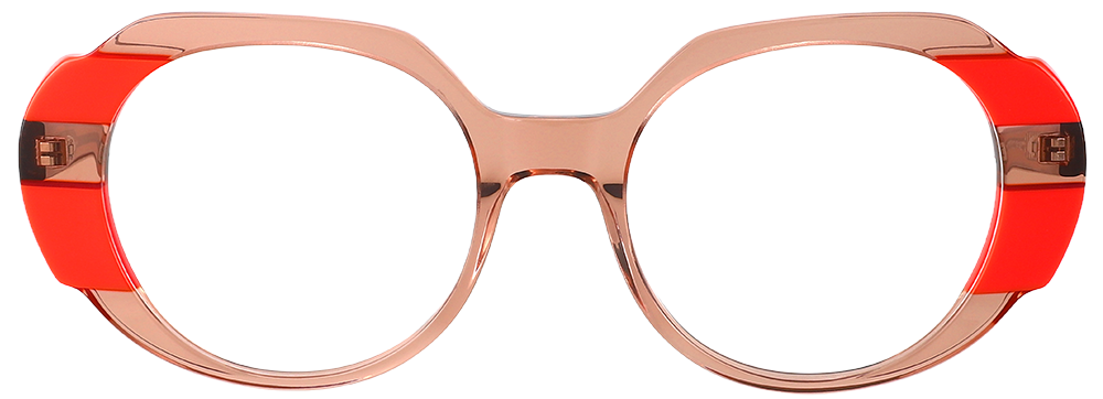 Try on Prescription Glasses 21121 Floral Blue