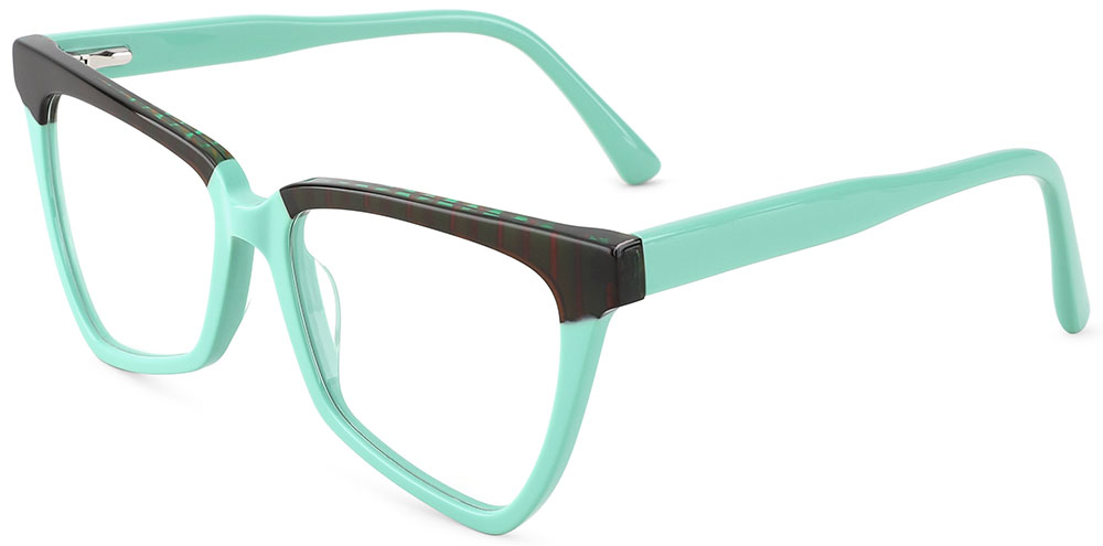 Cheap Prescription Glasses 21122 Black Green from cheapglasses123.com