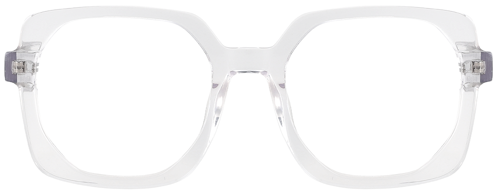 Try on Geometric Prescription Glasses 21127 Clear