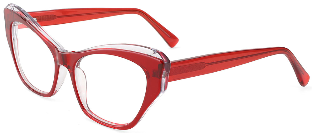 Cat Eye Prescription Glasses 21132 Red from cheapglasses123.com