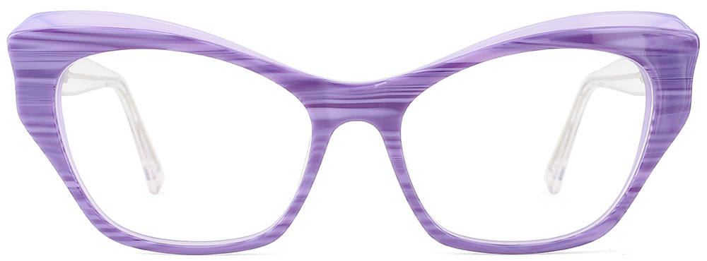 Cat Eye Prescription Glasses 21132 Purple