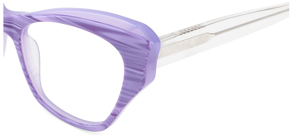 Cat Eye Prescription Glasses 21132 Purple