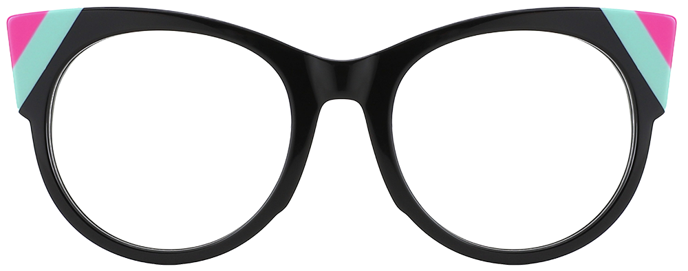 Try on Cat Eye Prescription Glasses 21143 Black