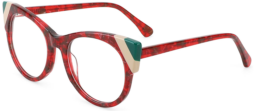 Cat Eye Prescription Glasses 21143 Red from cheapglasses123.com