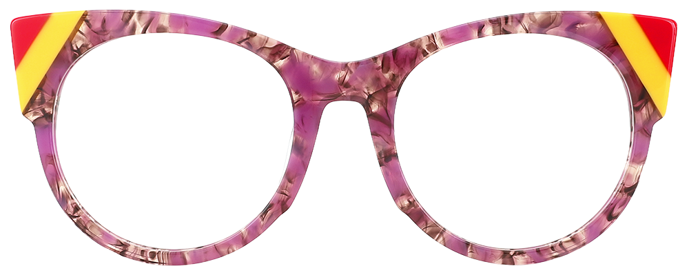 Try on Cat Eye Prescription Glasses 21143 Floral