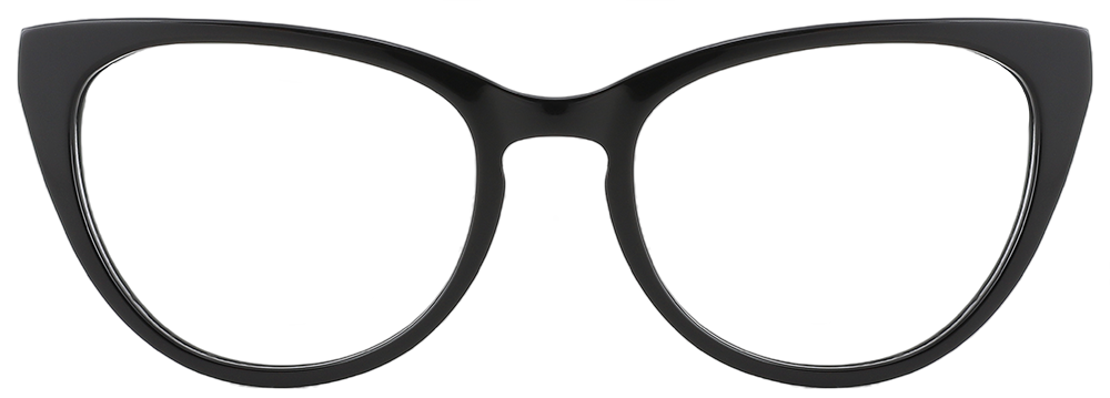 Try on Cat Eye Prescription Glasses 21160 Black