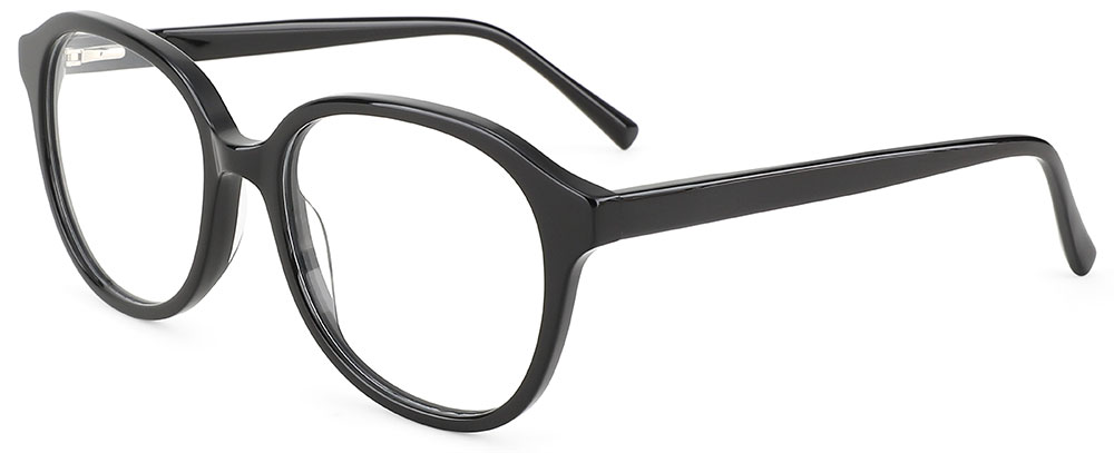 Round Prescription Glasses 21166 Black from cheapglasses123.com