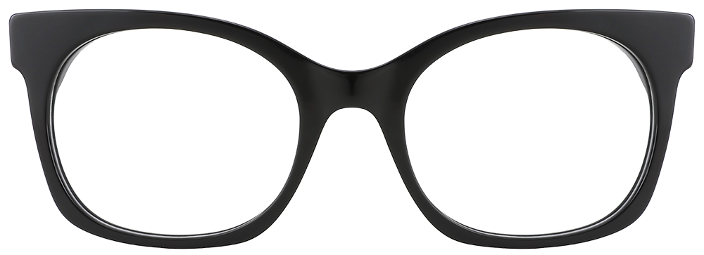 Try on Cat Eye Prescription Glasses 21175 Black