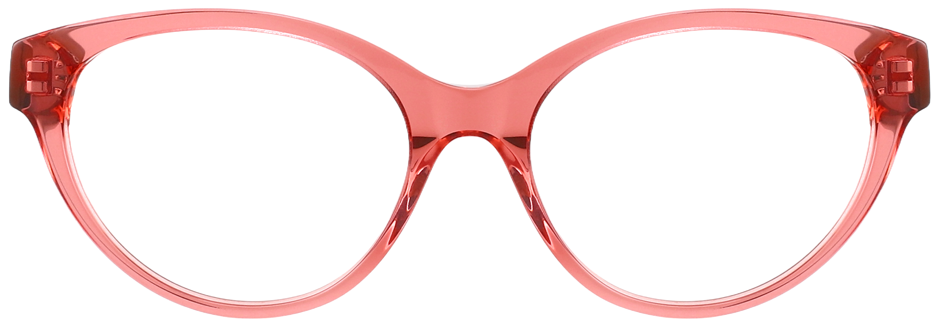 Try on Cat Eye Prescription Glasses 21176 Red Brown