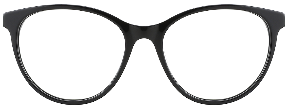 Try on glasses: Cat Eye Prescription Glasses 21181 Black