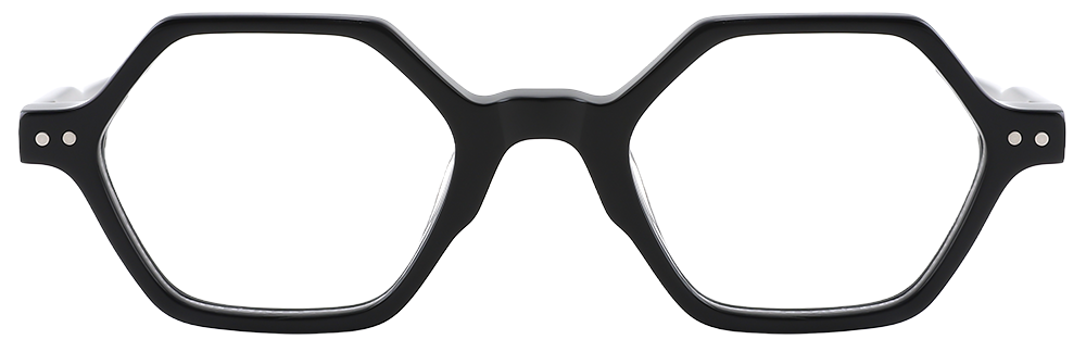 Try on Geometric Prescription Glasses 21208 Black