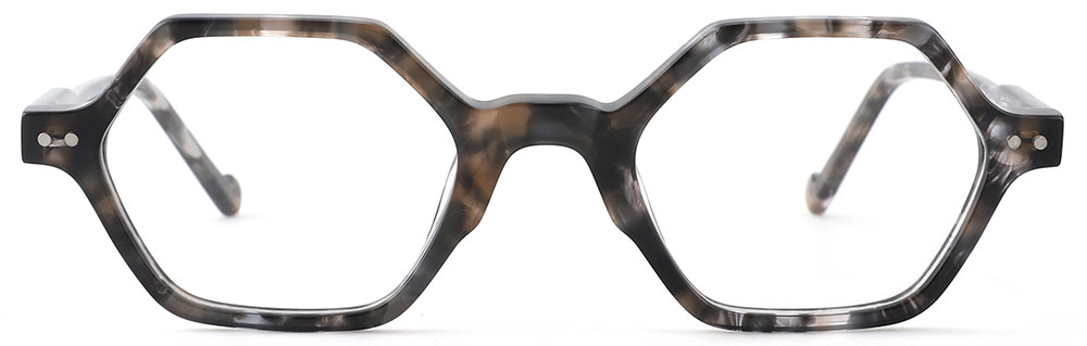 Geometric Prescription Glasses 21208 Tortoise from cheapglasses123.com