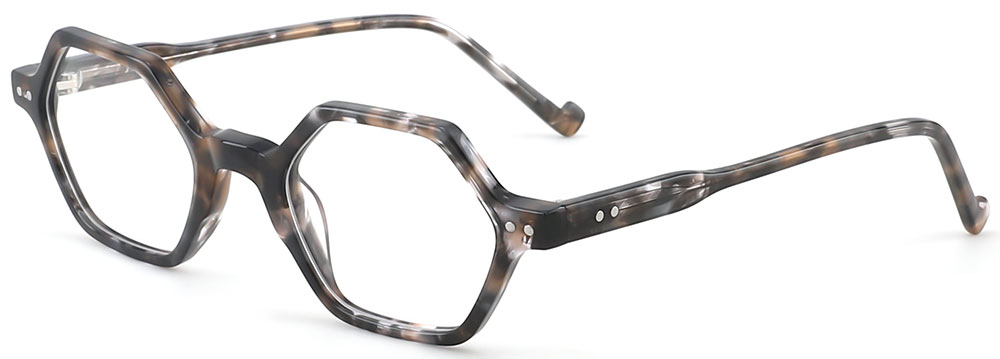 Cheapglasses123.com Geometric Prescription Glasses 21208 Tortoise
