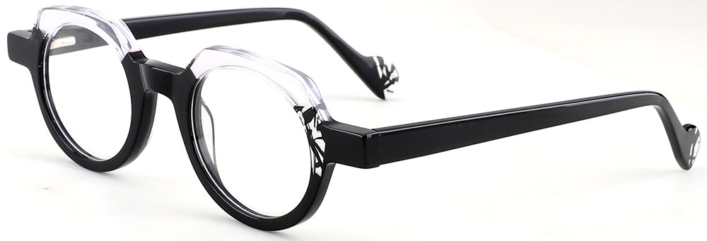 Cheapglasses123.com Prescription Glasses 21210 Black Clear
