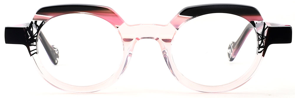 Prescription Glasses 21210 Clear Pink from cheapglasses123.com