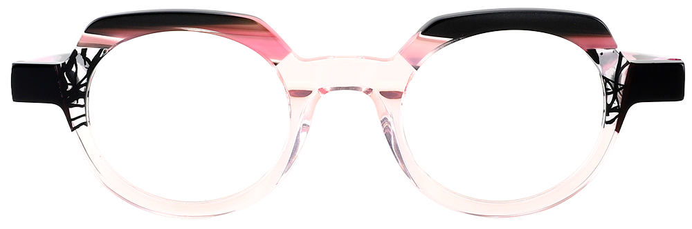 Try on Prescription Glasses 21210 Clear Pink