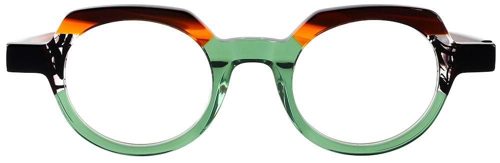 Try on glasses - Prescription Glasses 21210 Green Brown