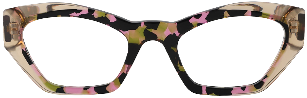 Try on Cat Eye Prescription Glasses 21213 Floral