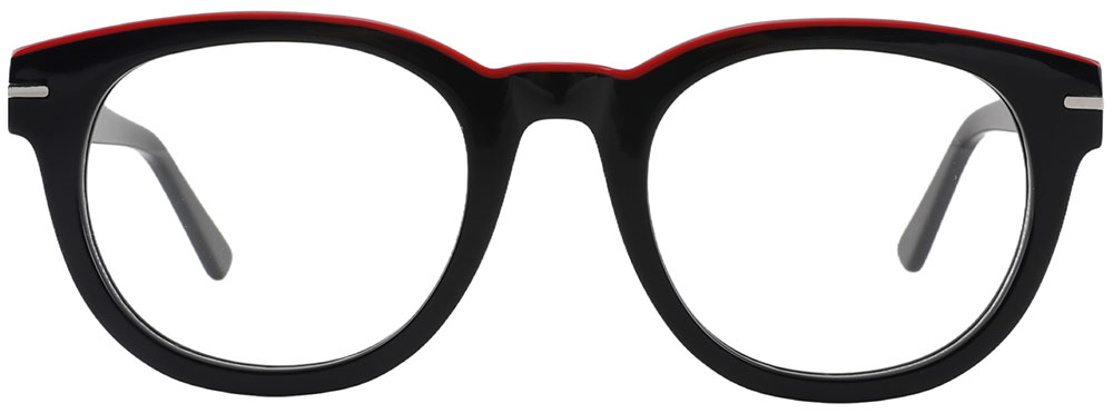 Cheap Prescription Glasses 21214 Black Red from cheapglasses123.com