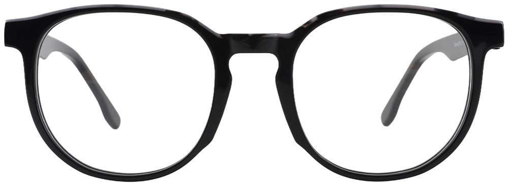Round Prescription Glasses 21216 Black from cheapglasses123.com
