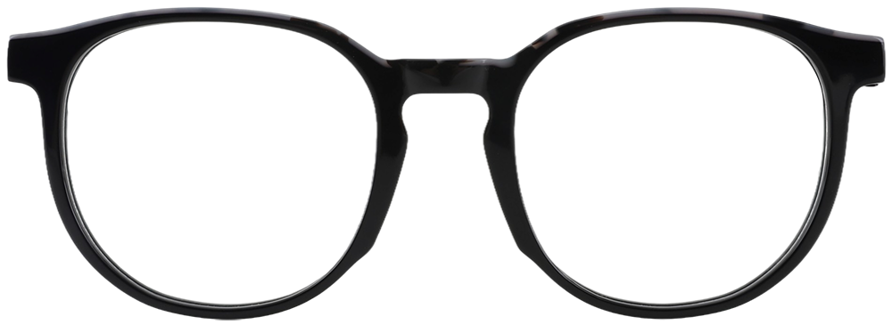 Try on glasses: Round Prescription Glasses 21216 Black