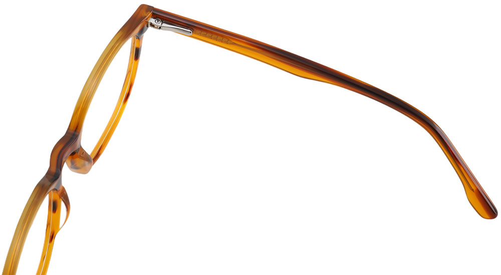 Round Prescription Glasses 21216 Yellow