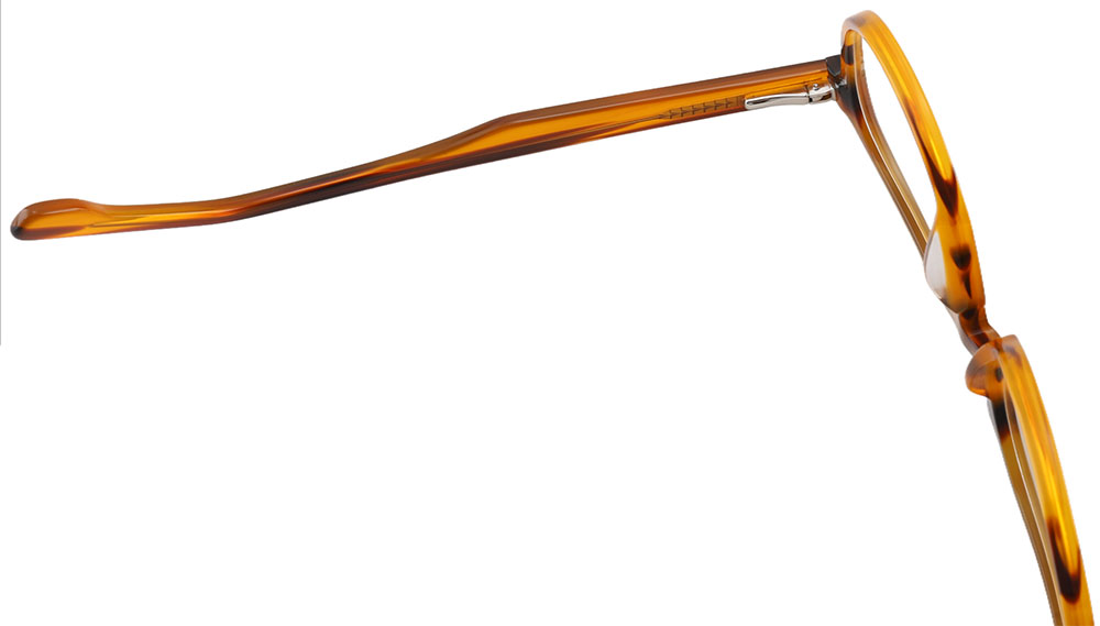 Round Prescription Glasses 21216 Yellow