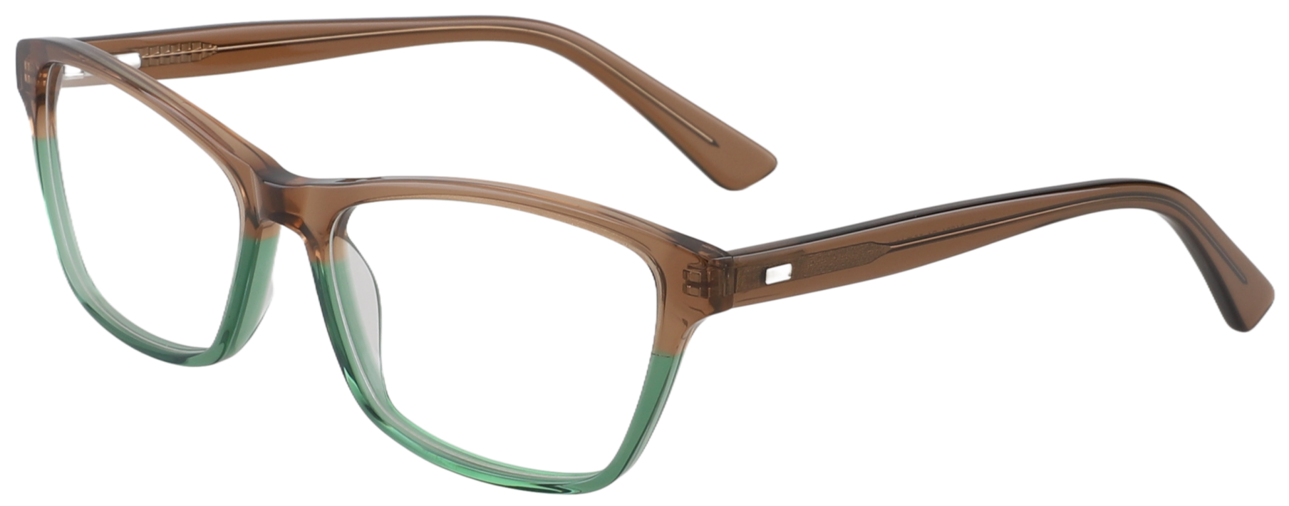 Cheapglasses123.com Prescription Glasses 21221 Brown Green