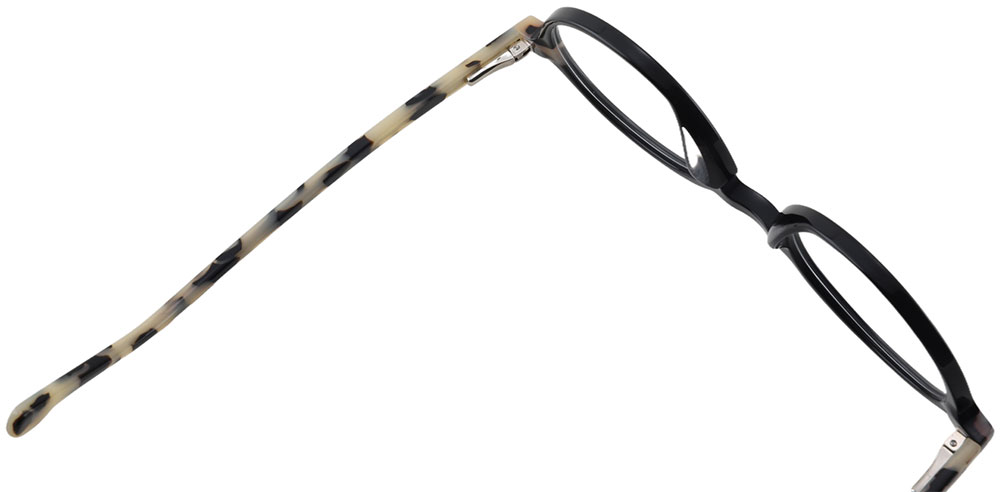 Round Prescription Glasses 21222 Black